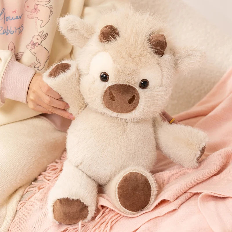 45cm Highland Cow Plush Toy – Ultra Soft Highland Cattle Teddy | Cute Stuffed Animal Gift for Kids & Cow Lovers