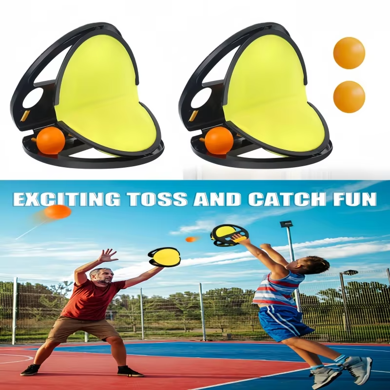 Toss & Catch Ball Game Set | Kids & Family Catch Paddle Game | Outdoor Beach, Garden & Pool Sports Toy