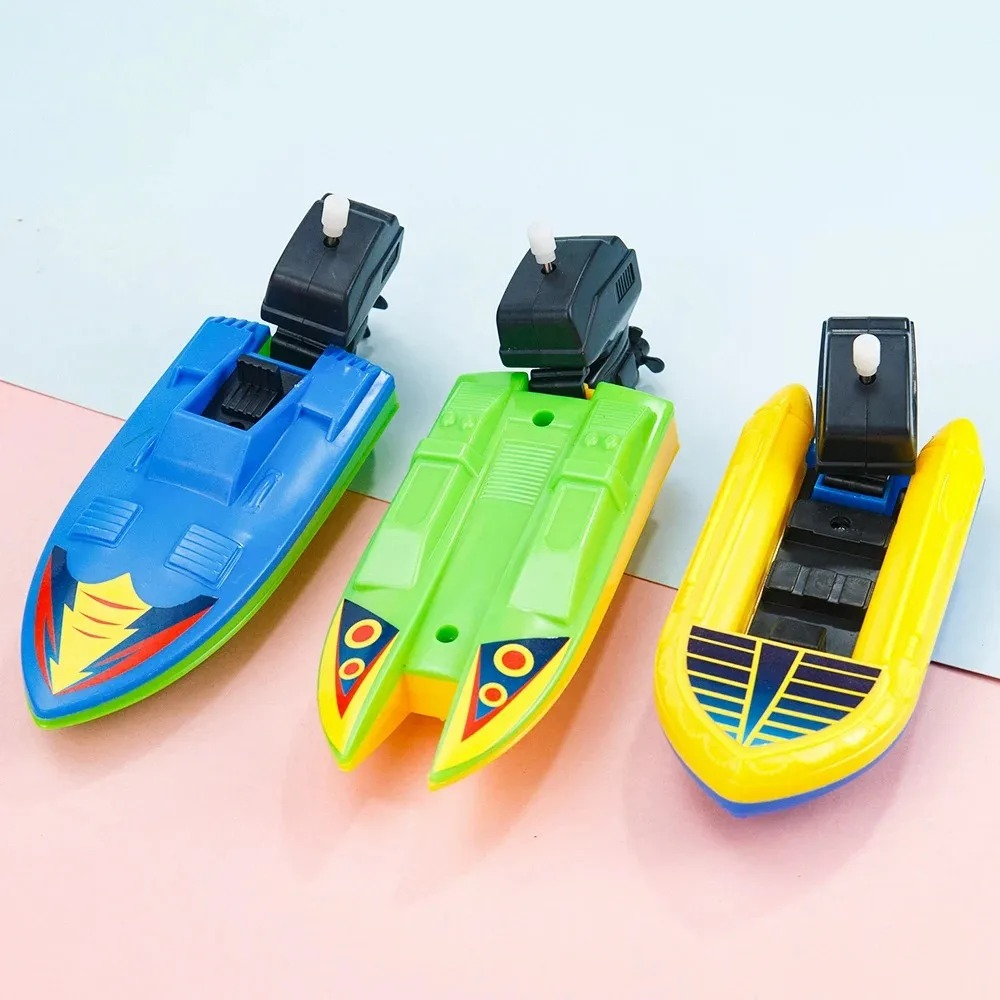 Wind-Up Speed Boat Bath Toy | Floating Clockwork Boat for Kids | Fun Bathtub & Water Play Toy for Boys & Girls