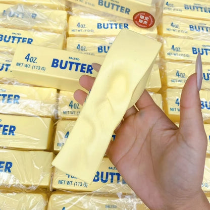 Butter Stick Squishy Fidget Toys Elastic Cheese Stick Funny Squeeze Prank Toy Stress Anxiety Relief Game