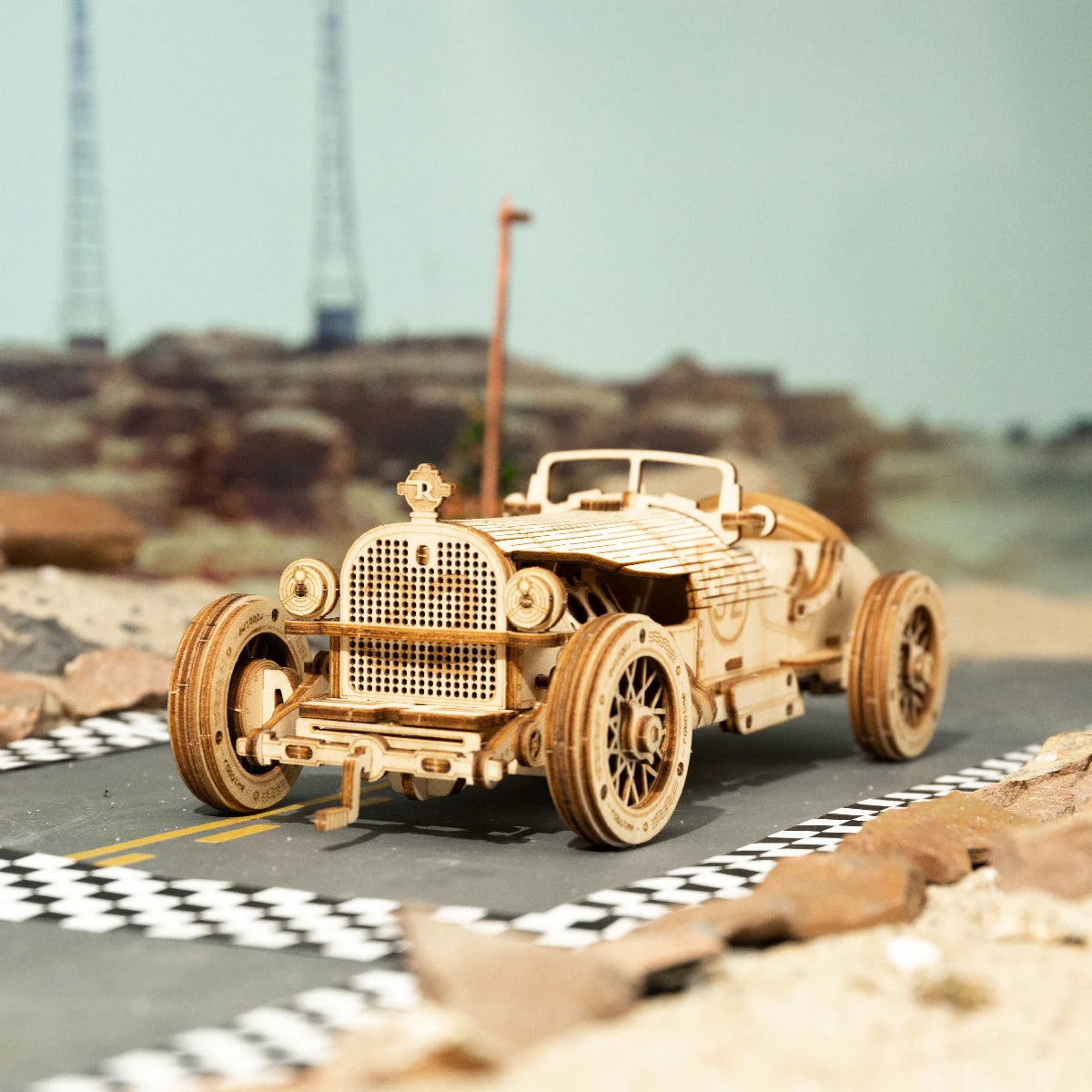 Robotime ROKR 3D Wooden Model Kit – Army Jeep or Grand Prix Car DIY Puzzle | STEM Building Toy for Kids & Adults