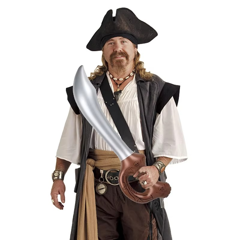 12PCS Inflatable Pirate Sword Set | Soft Inflatable Party Swords for Kids | Pirate Costume, Birthday Parties & Fancy Dress Accessories