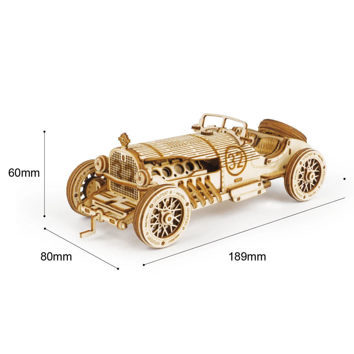 Robotime ROKR 3D Wooden Model Kit – Army Jeep or Grand Prix Car DIY Puzzle | STEM Building Toy for Kids & Adults