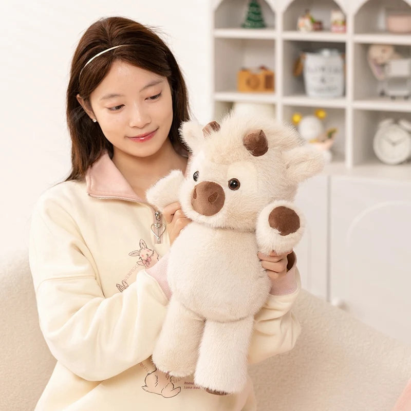 45cm Highland Cow Plush Toy – Ultra Soft Highland Cattle Teddy | Cute Stuffed Animal Gift for Kids & Cow Lovers