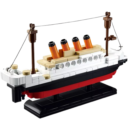 194-Piece Ocean Liner Building Block Set | DIY Ship Model Construction Toy | Creative STEM Gift for Kids & Collectors