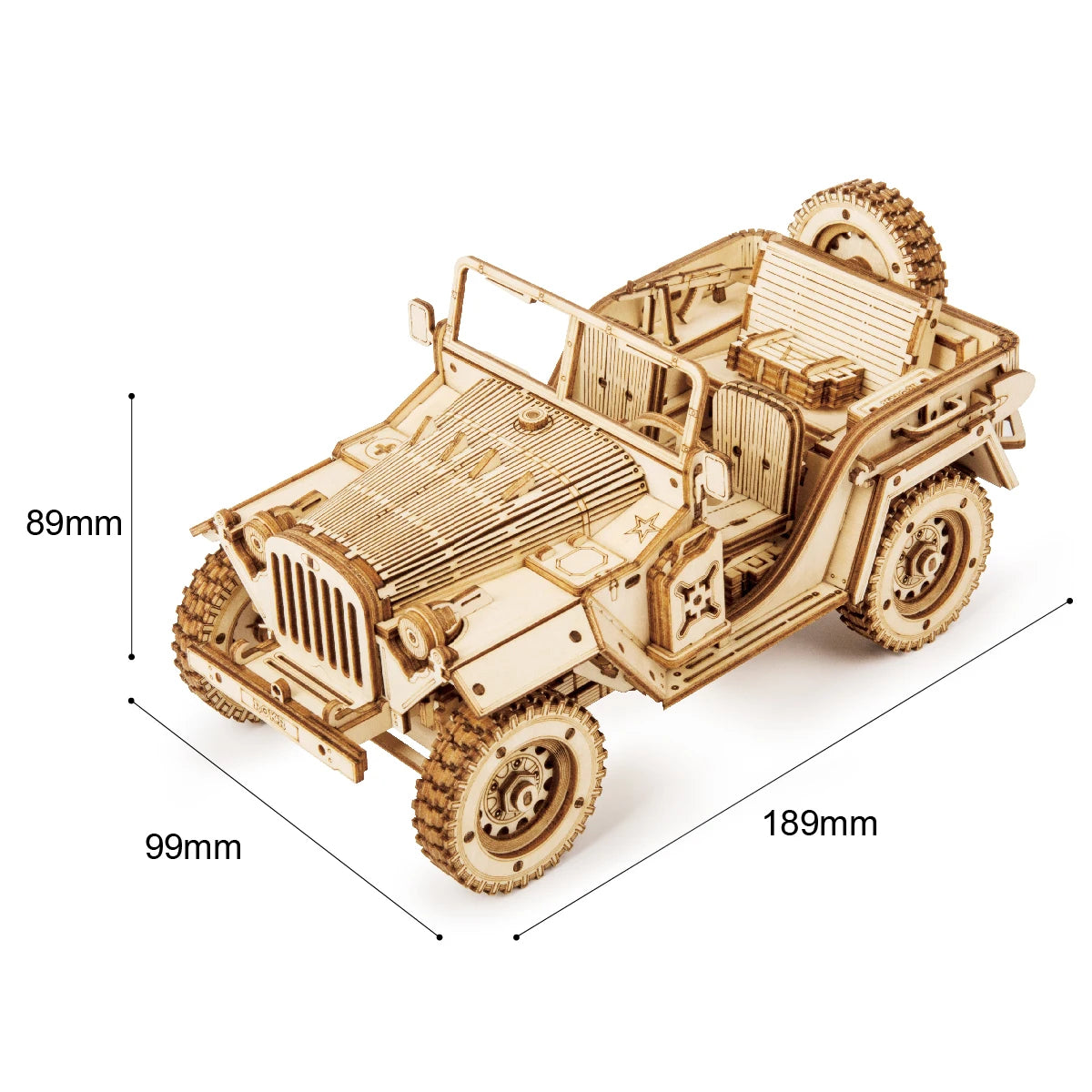 Robotime ROKR 3D Wooden Model Kit – Army Jeep or Grand Prix Car DIY Puzzle | STEM Building Toy for Kids & Adults