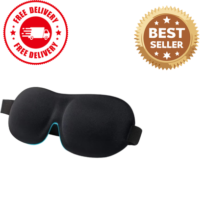3D Memory Foam Sleep Mask | Soft Light-Blocking Eye Mask for Sleeping, Travel & Relaxation