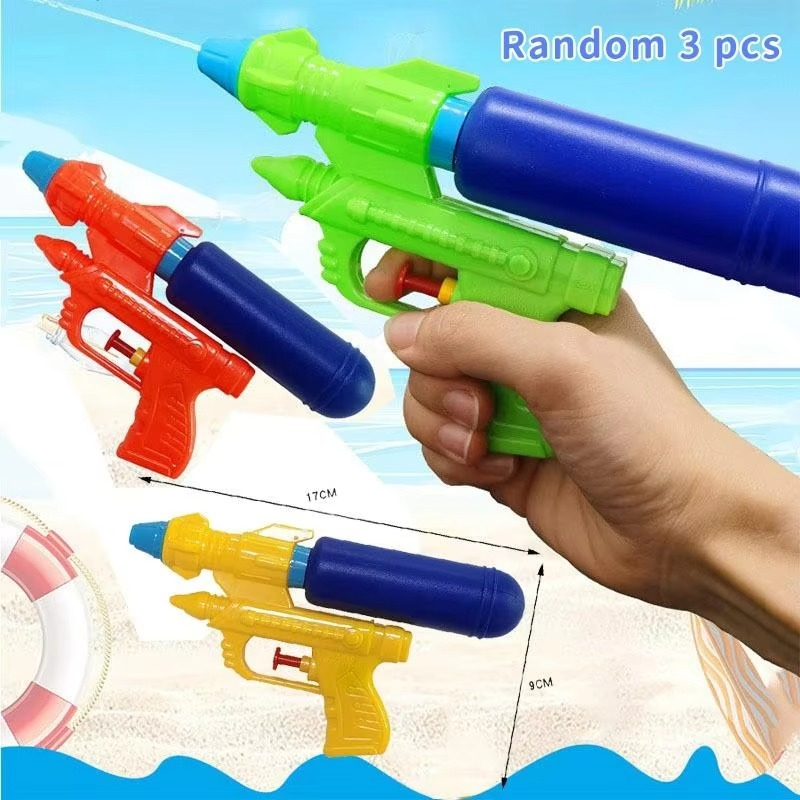 3PCS Kids Water Blaster Toy Set – Portable Manual Spray Water Guns for Summer Beach, Pool & Garden Outdoor Games