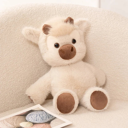 45cm Highland Cow Plush Toy – Ultra Soft Highland Cattle Teddy | Cute Stuffed Animal Gift for Kids & Cow Lovers