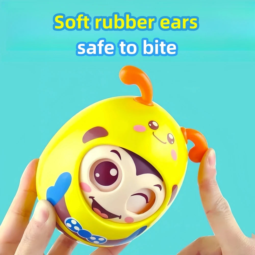 Roly Poly Bee Baby Toy – Tummy Time Rocking Toy for Babies 6–12 Months