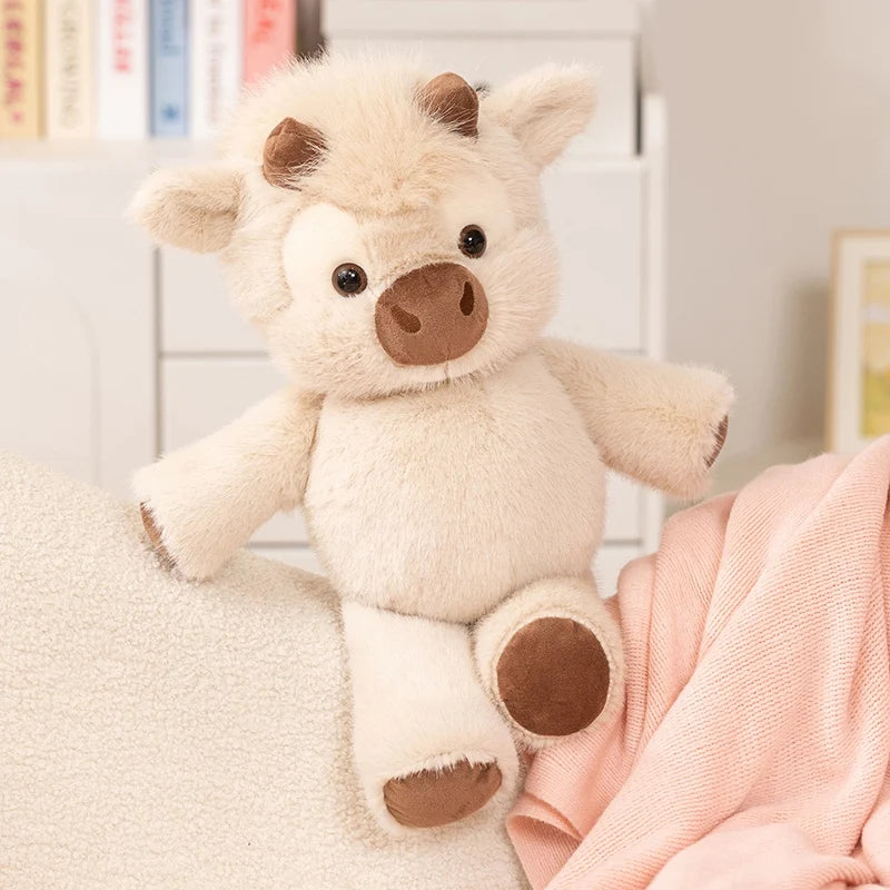 45cm Highland Cow Plush Toy – Ultra Soft Highland Cattle Teddy | Cute Stuffed Animal Gift for Kids & Cow Lovers
