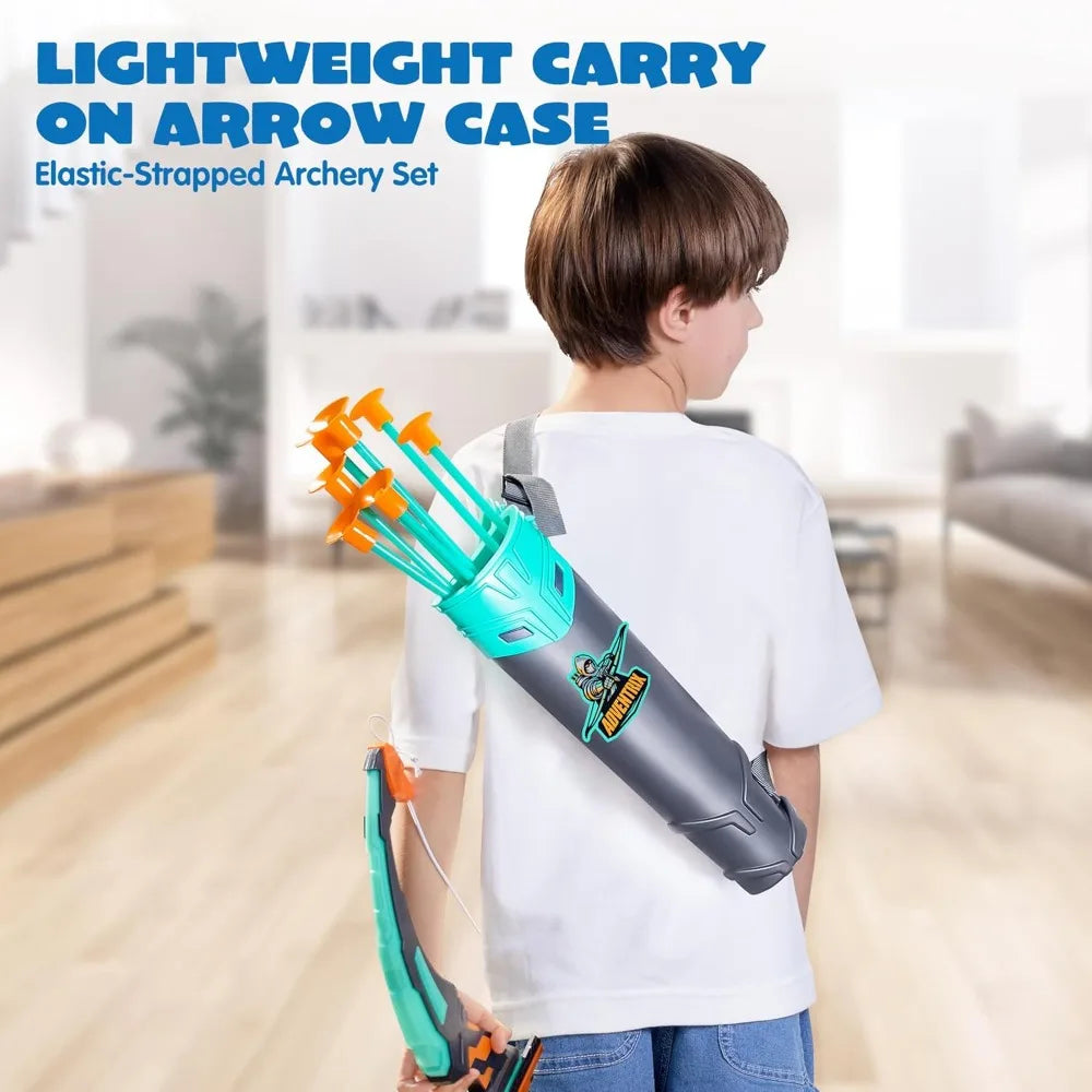 JOYFY LED Light-Up Kids Bow and Arrow Set with Target & Quiver