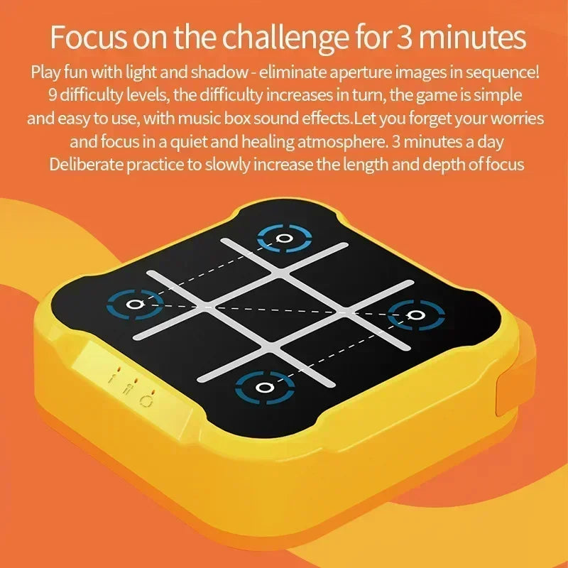 Portable Electronic Tic Tac Toe Game – Memory & Logic Training Toy for Kids