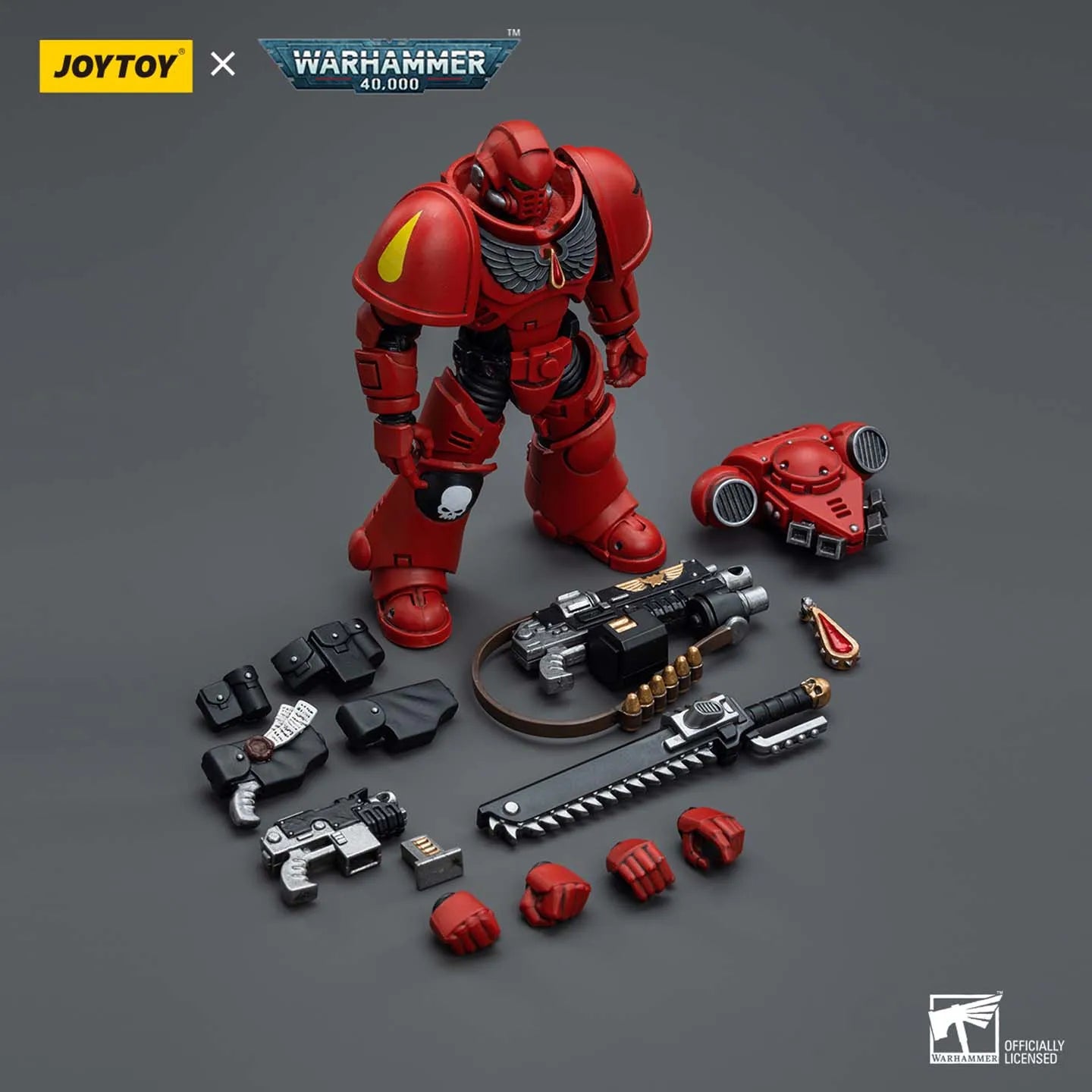 JOYTOY Warhammer 40K Blood Angels Intercessor Action Figure 1:18 Scale Collectible Model with Accessories | Official Licensed Gift for Collectors UK