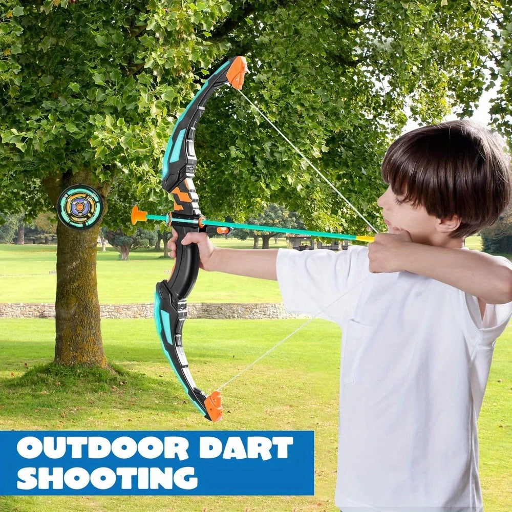 JOYFY LED Light-Up Kids Bow and Arrow Set with Target & Quiver