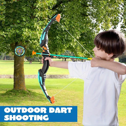 JOYFY LED Light-Up Kids Bow and Arrow Set with Target & Quiver