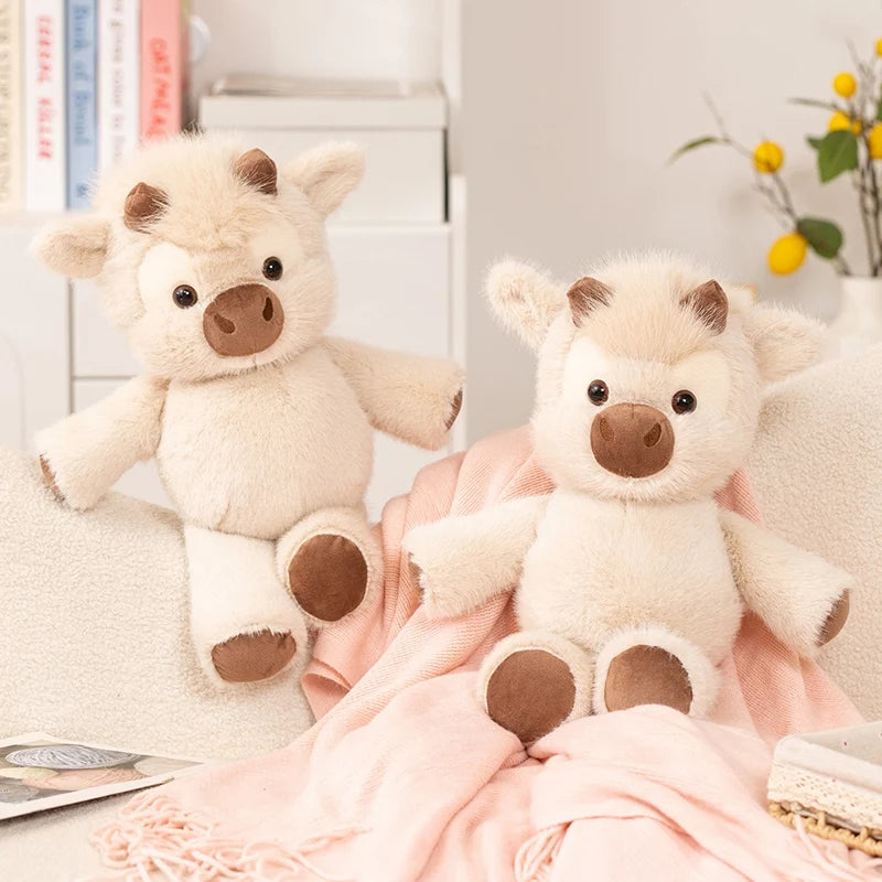 45cm Highland Cow Plush Toy – Ultra Soft Highland Cattle Teddy | Cute Stuffed Animal Gift for Kids & Cow Lovers