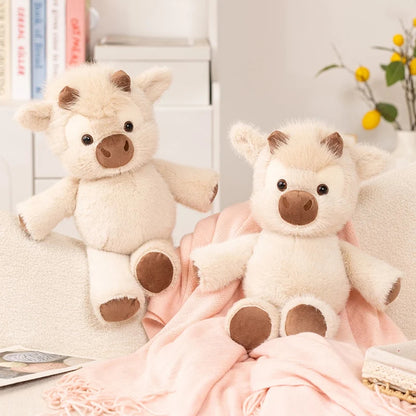 45cm Highland Cow Plush Toy – Ultra Soft Highland Cattle Teddy | Cute Stuffed Animal Gift for Kids & Cow Lovers