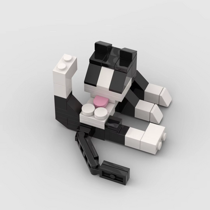 62-Piece Cat Building Block Set | DIY Animal Mini Brick Construction Toy | STEM Educational Gift for Kids