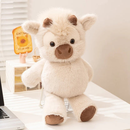 45cm Highland Cow Plush Toy – Ultra Soft Highland Cattle Teddy | Cute Stuffed Animal Gift for Kids & Cow Lovers