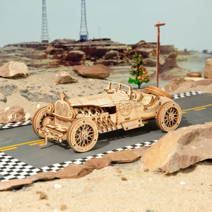 Robotime ROKR 3D Wooden Model Kit – Army Jeep or Grand Prix Car DIY Puzzle | STEM Building Toy for Kids & Adults