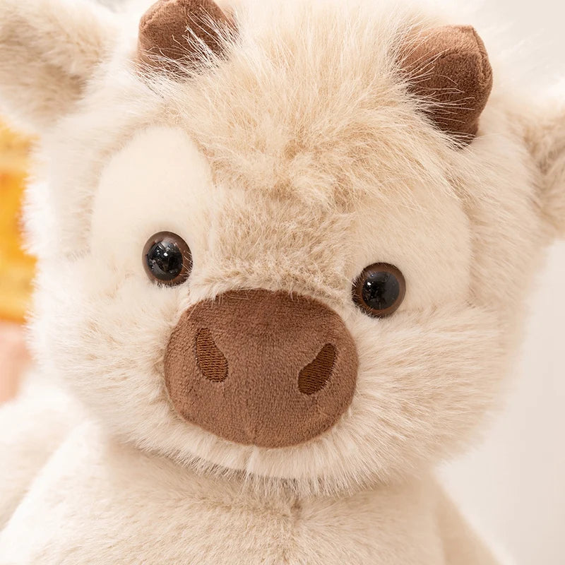 45cm Highland Cow Plush Toy – Ultra Soft Highland Cattle Teddy | Cute Stuffed Animal Gift for Kids & Cow Lovers