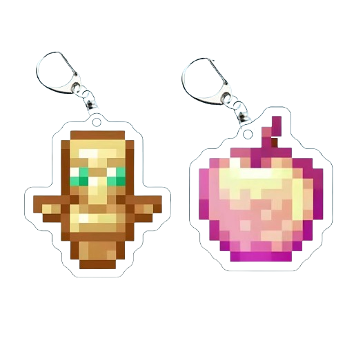 Fantasy Adventure Game-Inspired Keychain Set | Pixel Style Tool & Magic Charm Collectible Keyrings | 2–10 Pieces