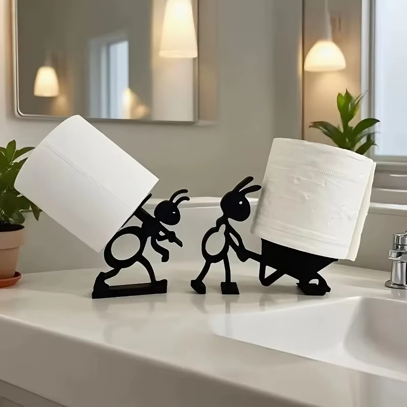 Cute Animal Toilet Roll Holder | Minimalist Tissue Paper Holder | Creative Bathroom & Home Décor Gift