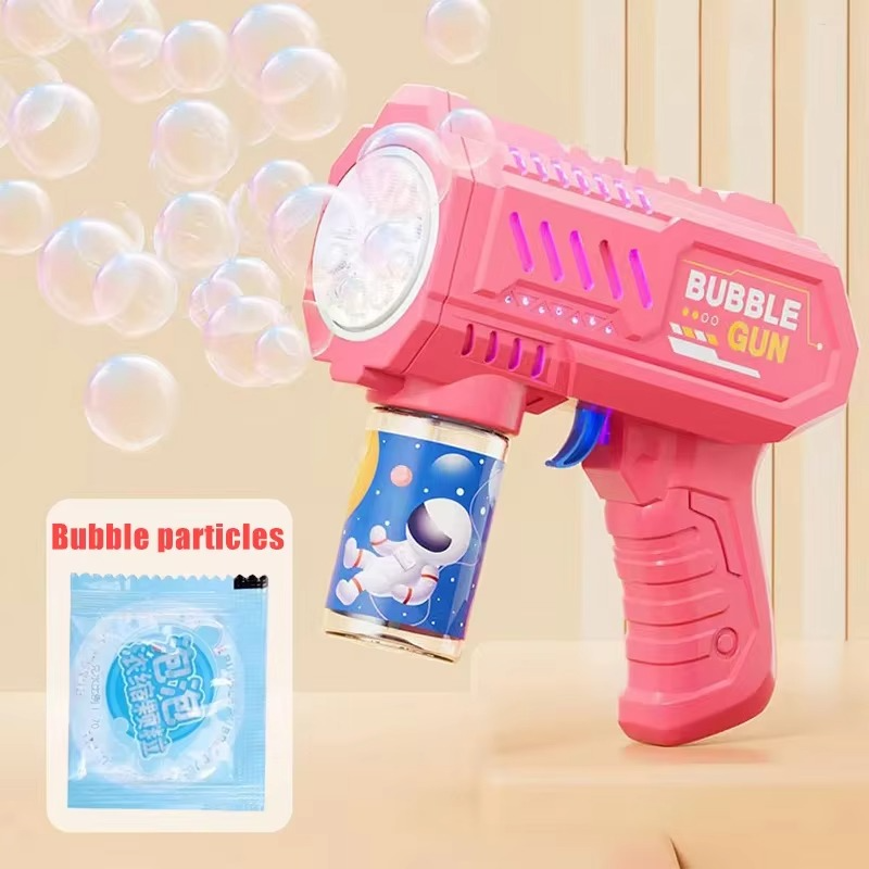Fully Automatic Bubble Gun Rocket Toy with Bubble Solution | Portable Bubble Blower Machine for Kids Outdoor & Party Fun