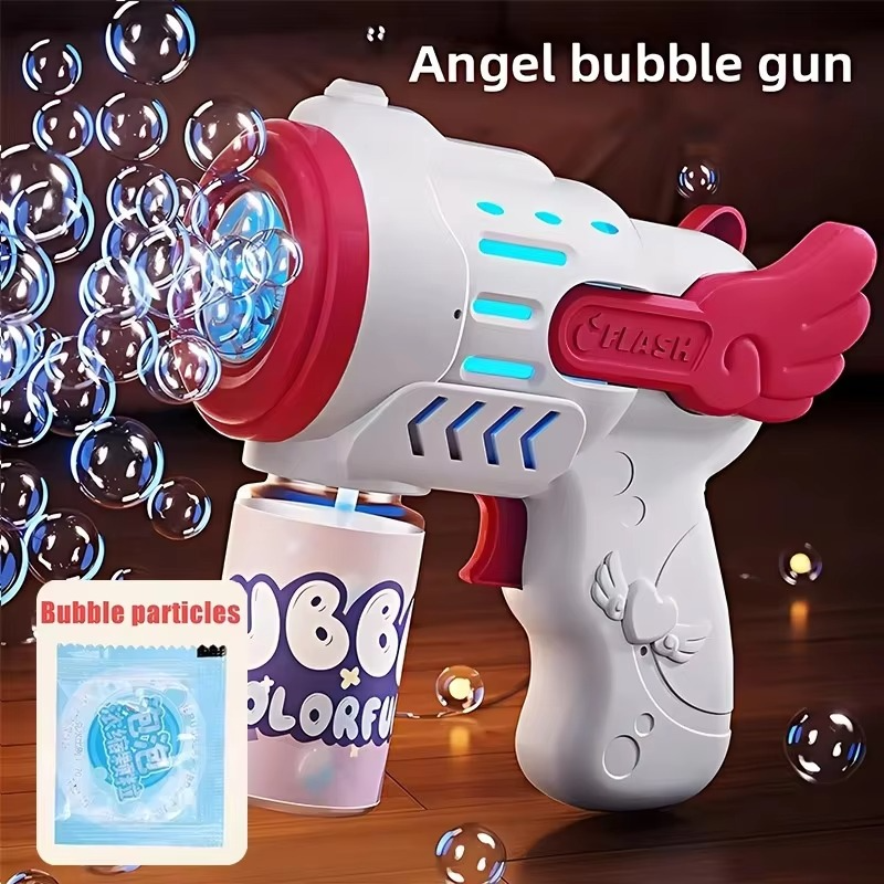 Fully Automatic Bubble Gun Rocket Toy with Bubble Solution | Portable Bubble Blower Machine for Kids Outdoor & Party Fun