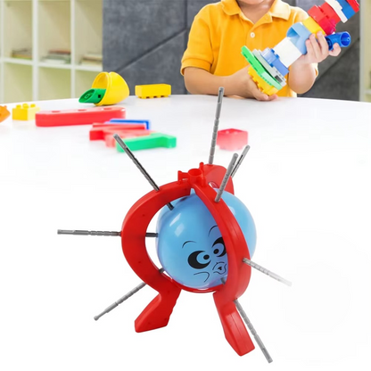 Tabletop Balloon Pop Game | Interactive Family Party Board Game with Balloon Spike Challenge for Kids & Adults