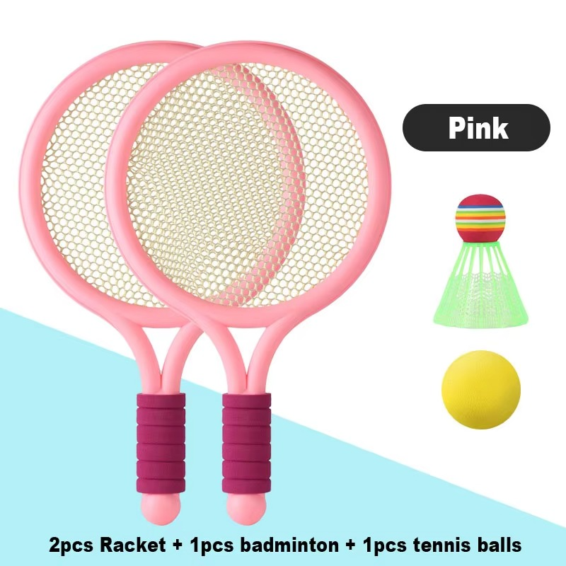 Kids Badminton & Tennis Racket Set – Outdoor Sports Toy Set for Children Aged 3–12 | Garden, Beach & Park Games