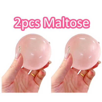 Blue Mochi Squishy Stress Ball – Soft Transparent Quick-Rebound Fidget Toy for Kids & Adults | Sensory Anti-Stress Squeeze Toy