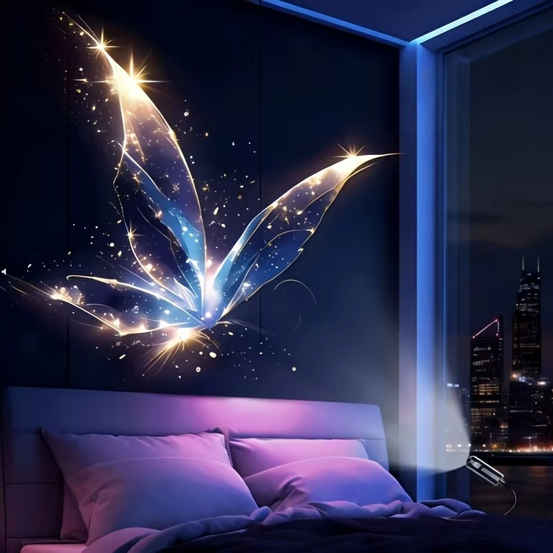 LED USB Ocean Projector Night Light – Adjustable Whale, Butterfly, Jellyfish & Starfish Projection Lamp