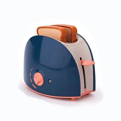 Kids Wooden Kitchen Appliance Toy Set – Pretend Play Coffee Maker, Blender, Mixer & Toaster | Educational Role Play Gift