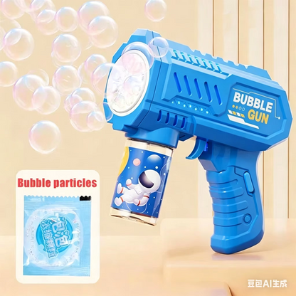 Fully Automatic Bubble Gun Rocket Toy with Bubble Solution | Portable Bubble Blower Machine for Kids Outdoor & Party Fun