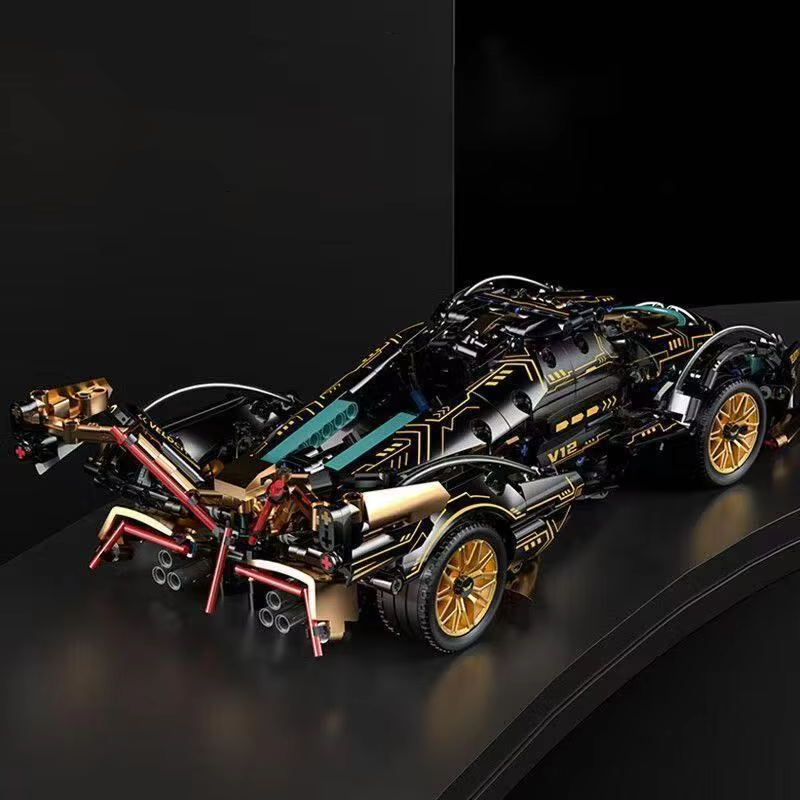 1690PCS Green Racing Car Building Block Set | Premium Sports Car Construction Toy | STEM Building Kit for Kids, Teens & Adults