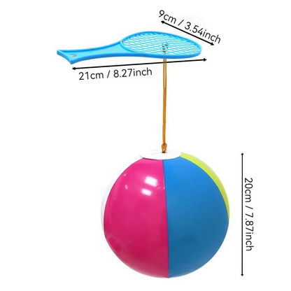 Kids Bouncing Ball Set | Interactive Reaction Training Ball Toy | Colourful Outdoor Sports & Active Play Toy for Boys & Girls