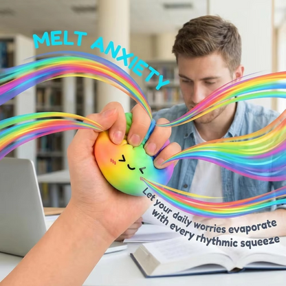 Rainbow Dumpling Squishy Stress Relief Toy | Slow Rising Fidget