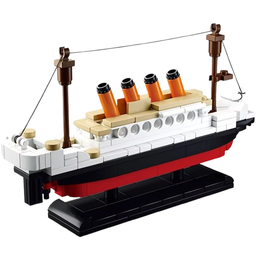 194-Piece Ocean Liner Building Block Set | DIY Ship Model Construction Toy | Creative STEM Gift for Kids & Collectors