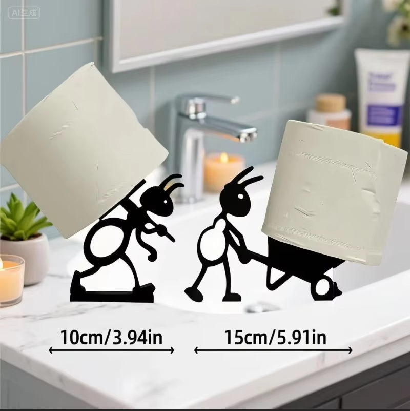 Cute Animal Toilet Roll Holder | Minimalist Tissue Paper Holder | Creative Bathroom & Home Décor Gift