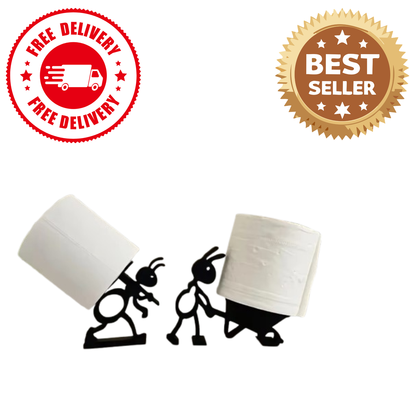 Cute Animal Toilet Roll Holder | Minimalist Tissue Paper Holder | Creative Bathroom & Home Décor Gift