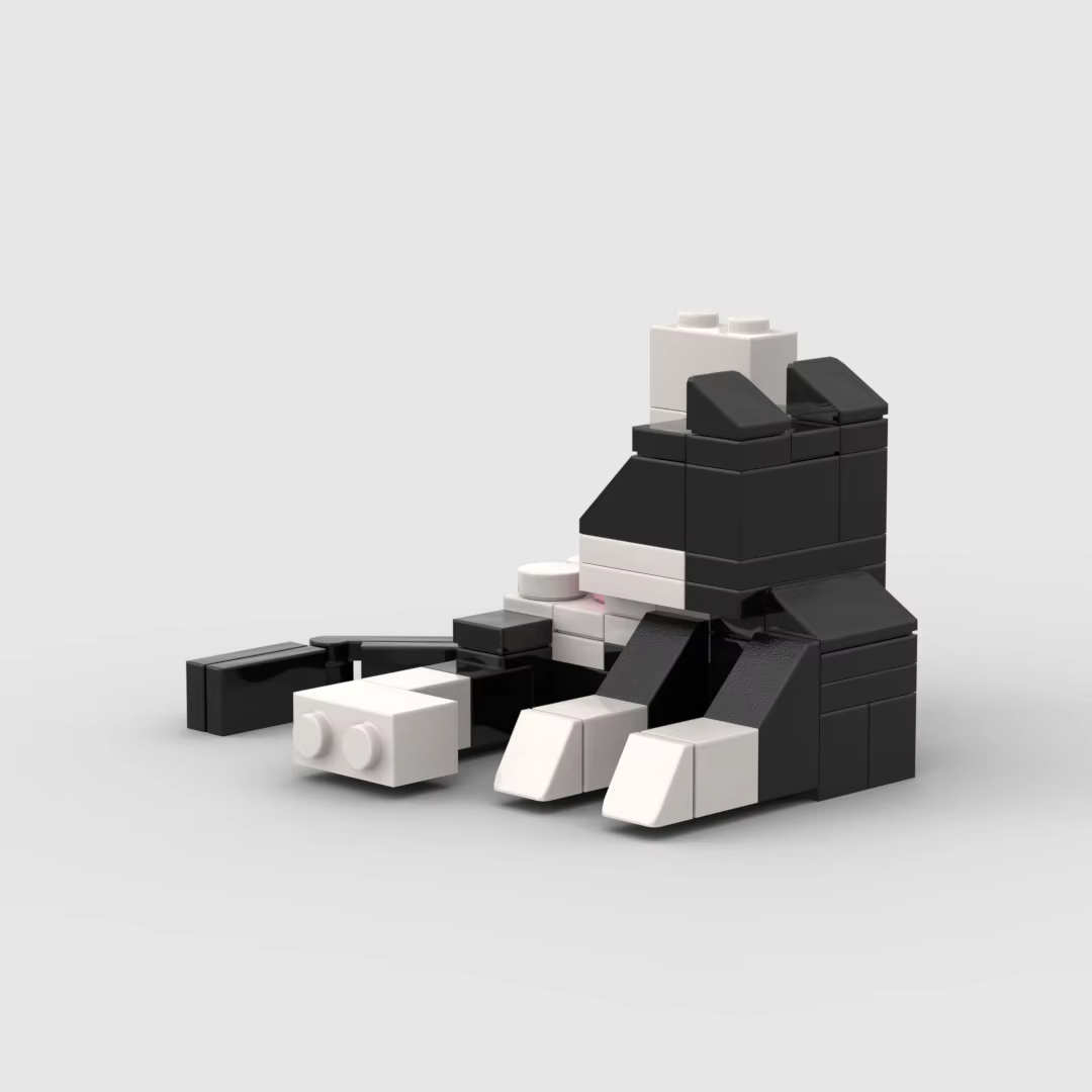 62-Piece Cat Building Block Set | DIY Animal Mini Brick Construction Toy | STEM Educational Gift for Kids