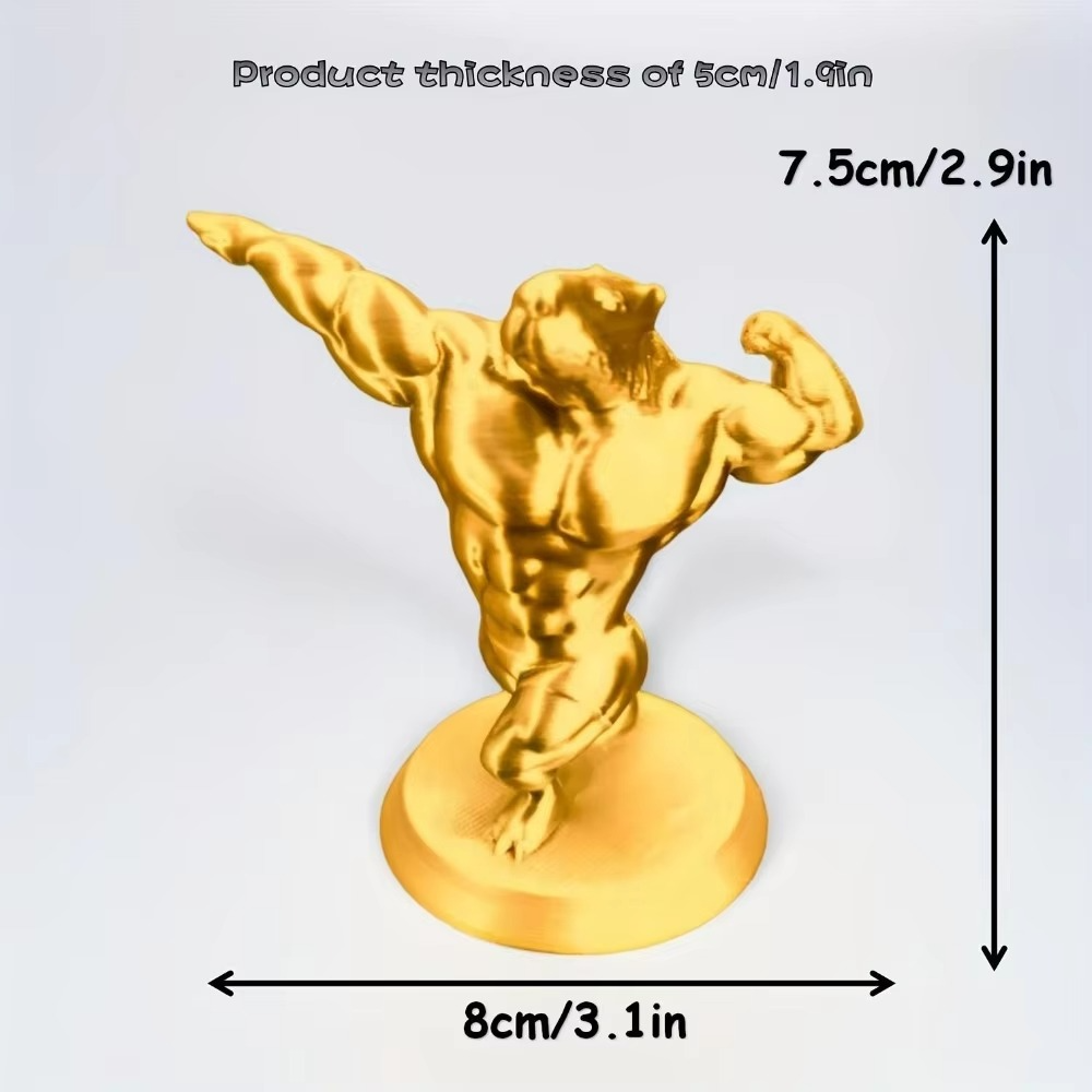 Cute Capybara Muscle Figurine Decorative Statue, Adorable Desktop Display for Home and Office, Perfect Gift