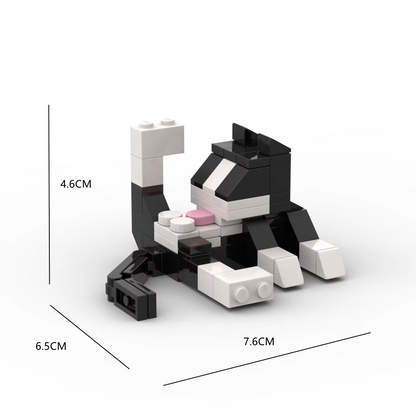 62-Piece Cat Building Block Set | DIY Animal Mini Brick Construction Toy | STEM Educational Gift for Kids