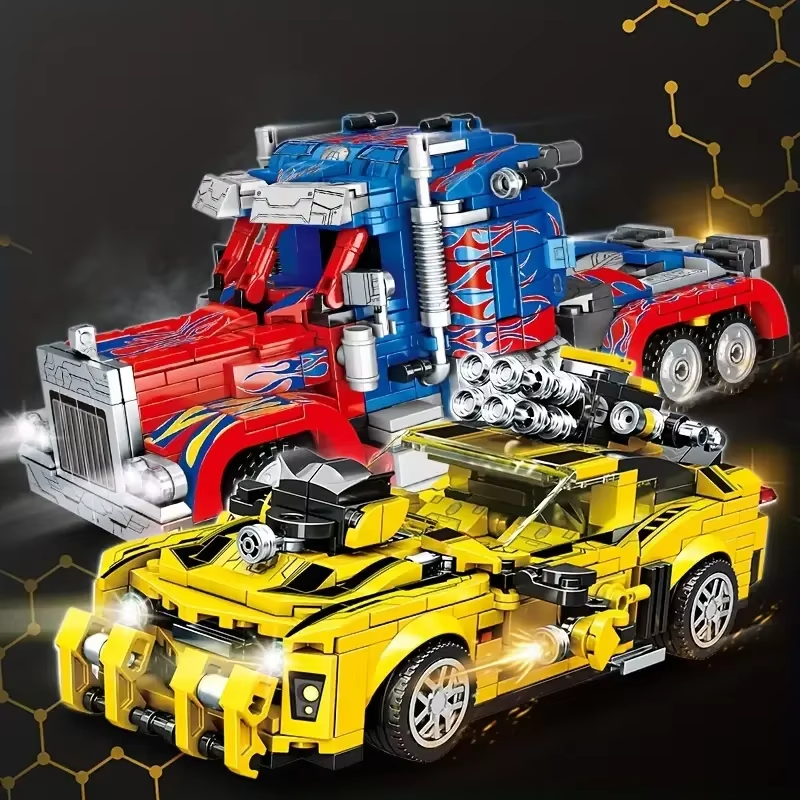 1060-Piece 2-in-1 Building Block Set | DIY Creative Model Kit | ABS Construction Toy for Teens & Adults