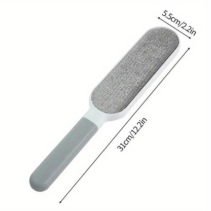 Double-Sided Pet Hair Remover Brush – Reusable Manual Electrostatic Lint & Fur Remover for Clothes, Sofa, Furniture & Carpets