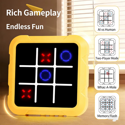 Electronic Tic Tac Toe Game – Interactive Strategy Board Game for Kids | Educational Parent-Child Brain Training Toy