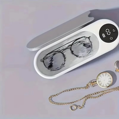 Wireless Ultrasonic Glasses Cleaner | Portable High-Frequency Cleaner for Eyeglasses, Jewellery, Watches & Accessories