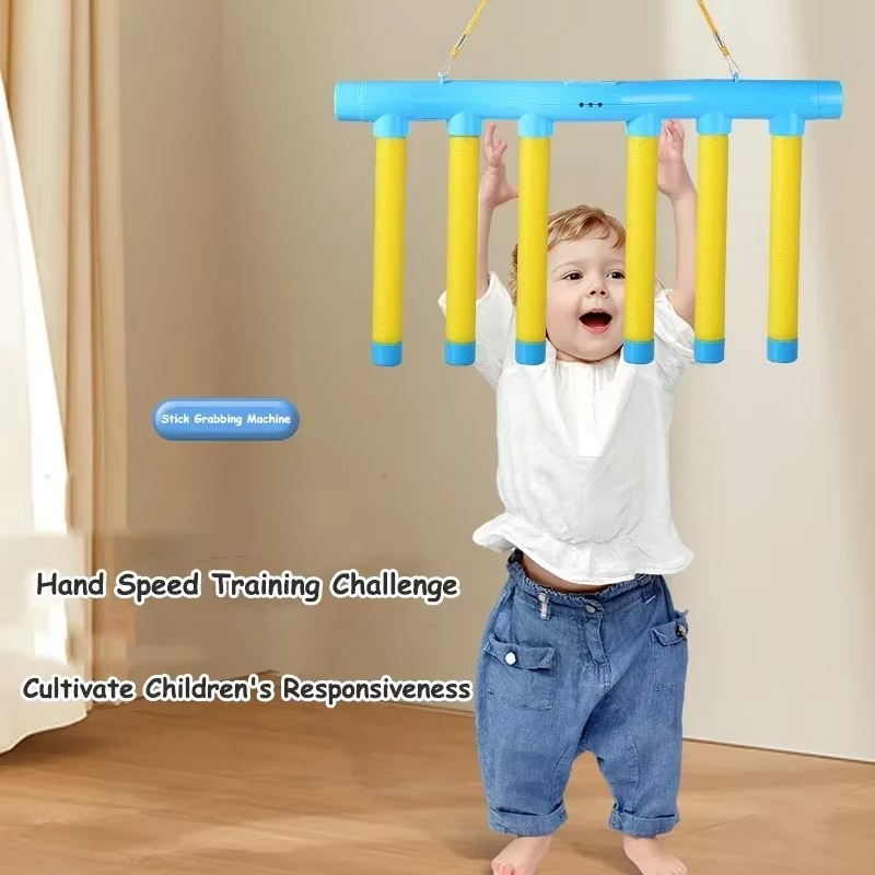 Challenge Falling Sticks Reaction Game | Kids Stick Catching Training Toy | Interactive Family Game for Hand-Eye Coordination